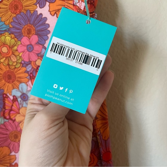 NWT Posh Peanut Meadow Slip Bamboo Dress Women’s XS - Picture 7 of 9